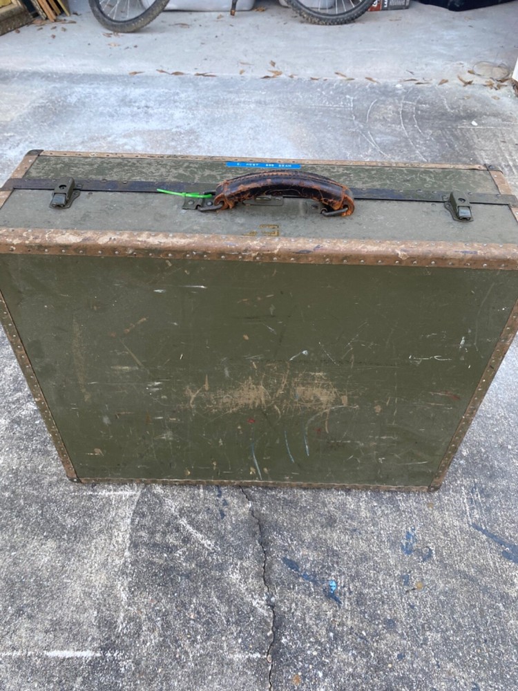 WW2 Avaiators Military Suitcase Markings Named