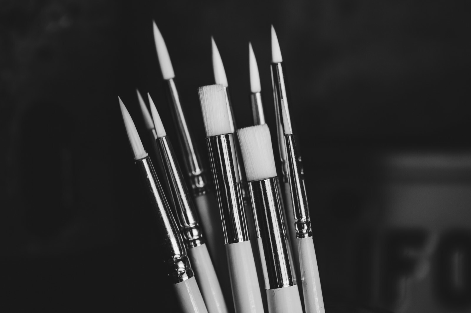 Ghost Miniature Paint Brush Set 8 Detail Paintbrushes & 3 Dry Brushes