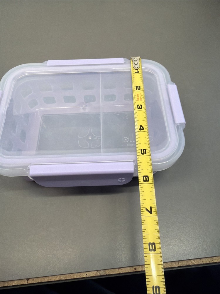 E1 Purple Ello storage container with Lid Plastic Pt8