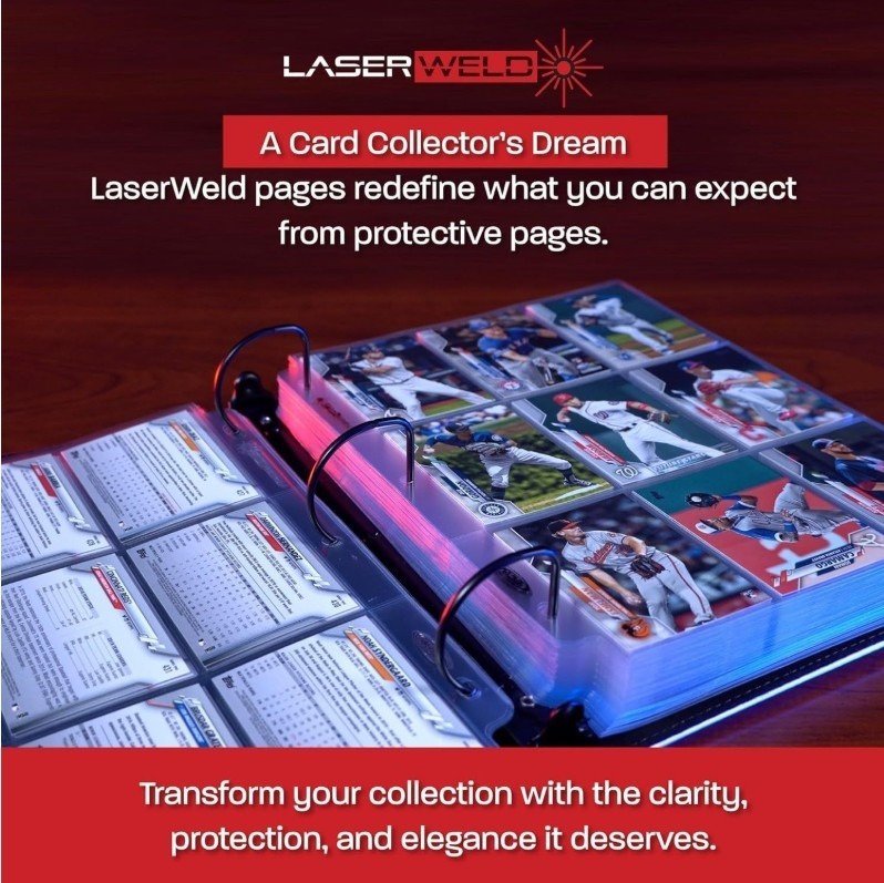 (50 Count) BCW LaserWeld® 9-Pocket Page - Side Load
