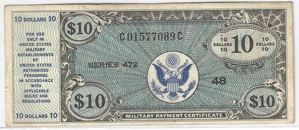 Series 472 $10 MPC ... Very nice quality