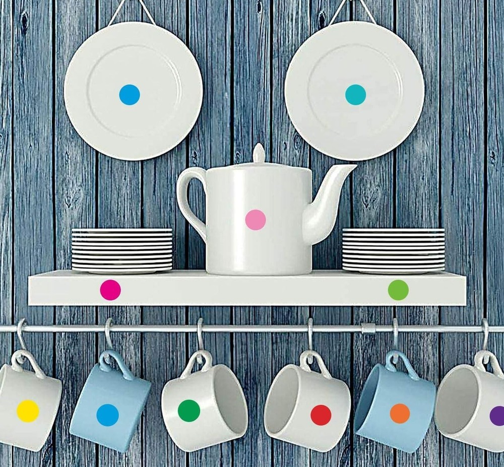 1050 PCS Color Coding Circle Dot Stickers - 10 Bright Colors for Easy Labeling
