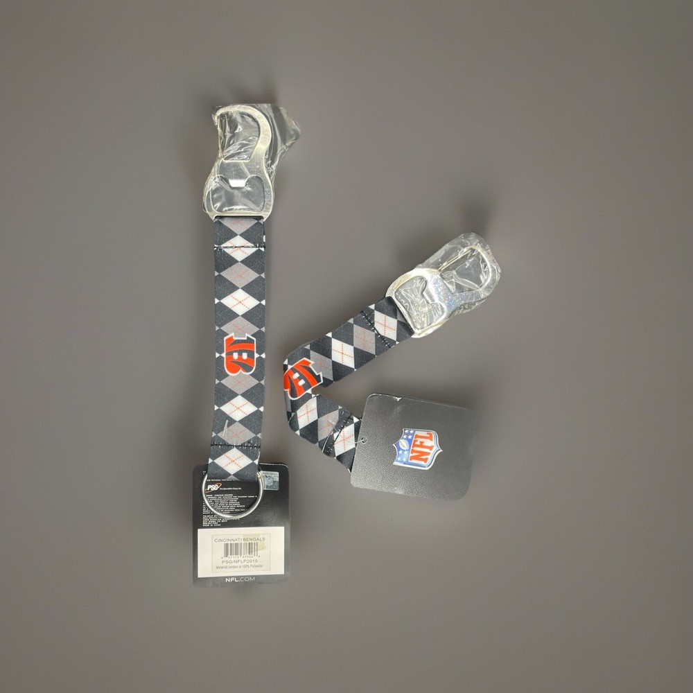 NFL Cincinnati Bengals Tailgate Buddy Strap Keychain Bottle Opener