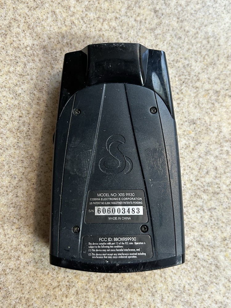 Cobra XRS - 9930 Radar Detector Display Does Not Work