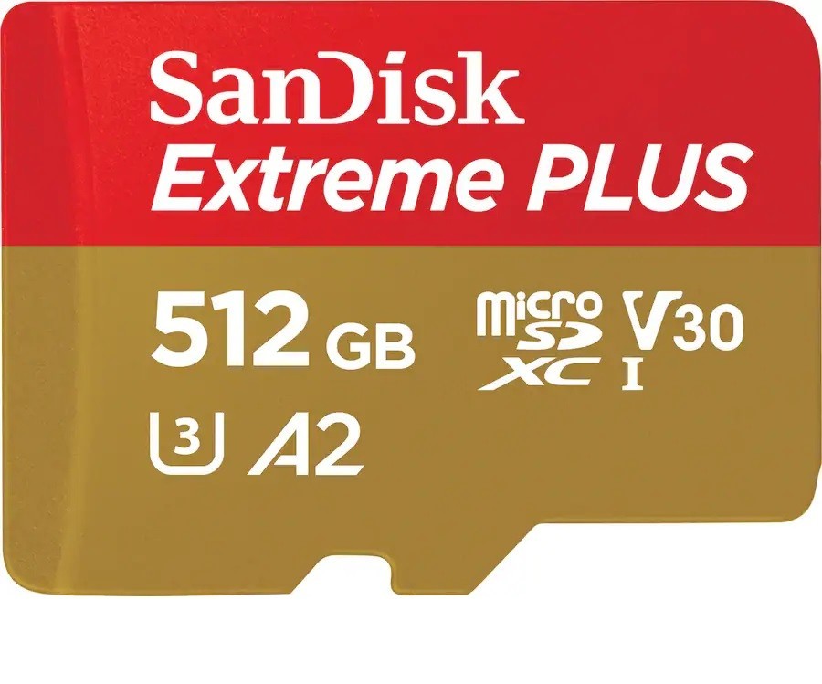 SanDisk Extreme Plus 512GB 1TB 2TB Micro SD SDXC A2 V30 UHS-I U3 4K Memory Card