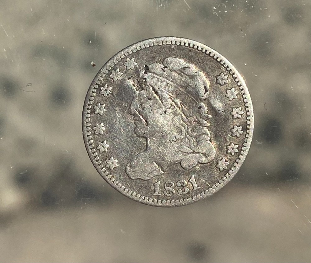 1831 Capped Bust Fine Dent 89.2% silver 5 cent