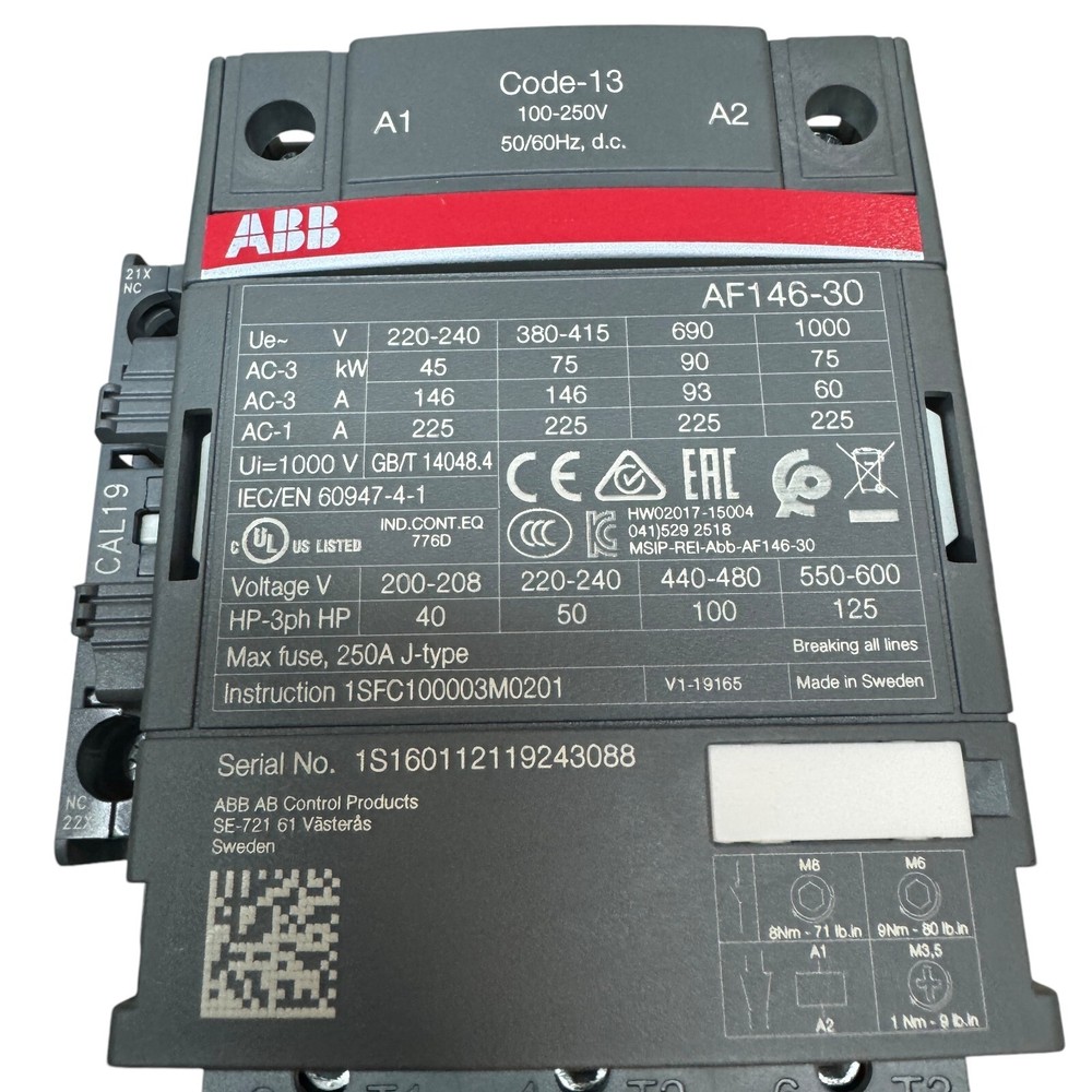 ABB Contactor AF146-30-11-13