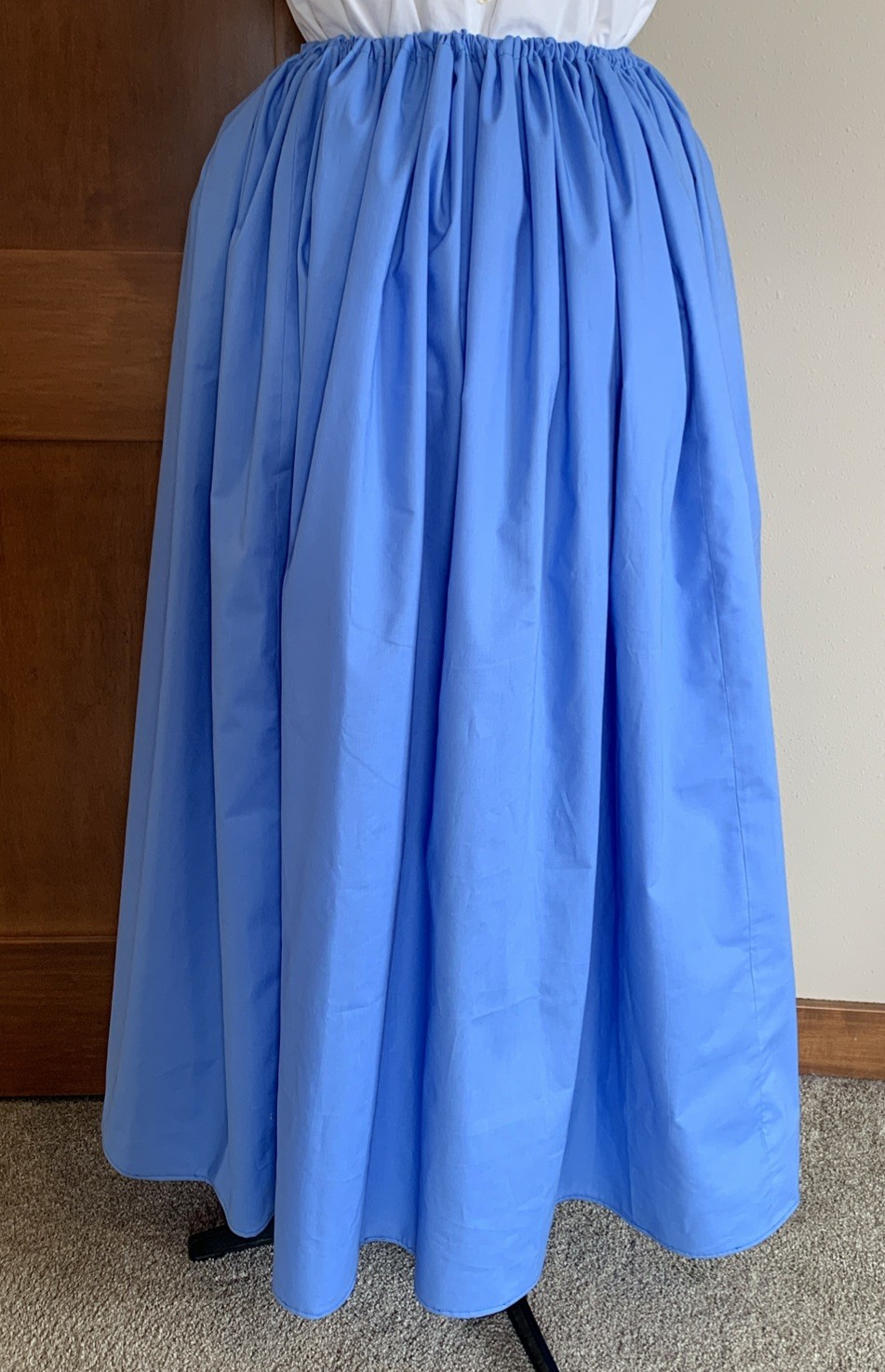 Outlander Skirt.Drawstring , One Size. 100% Cotton. Colonial, Pioneer, Petticoat