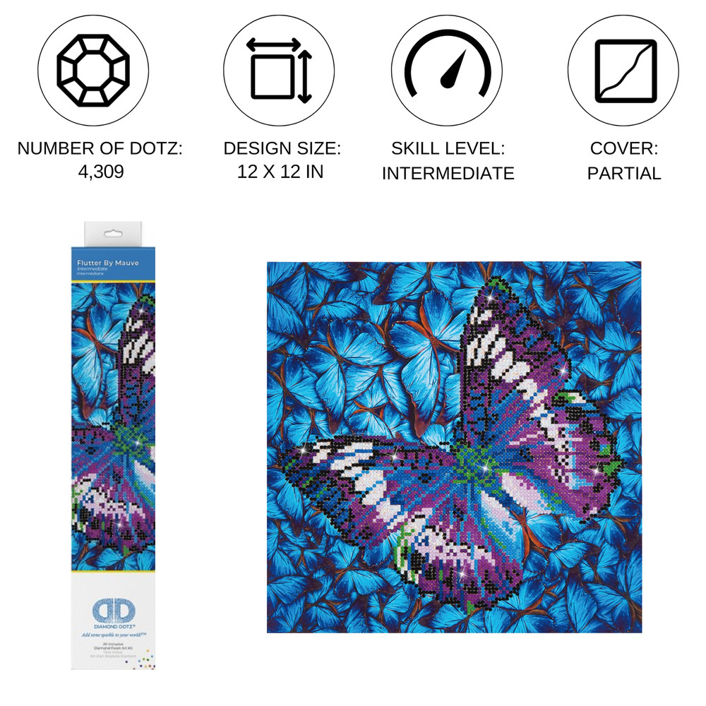 Diamond Dotz Flutter by Mauve Diamond Painting Kit