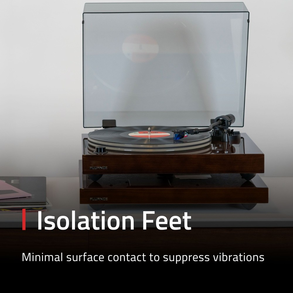 Fluance RT85 Reference HiFi Turntable, Ortofon 2M Blue Cartridge, Isolation Base
