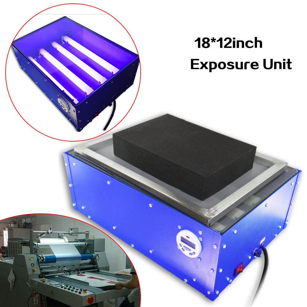 60W Screen Printing Exposure Unit 18"x12" Silk Screen Printing Machine UV Light