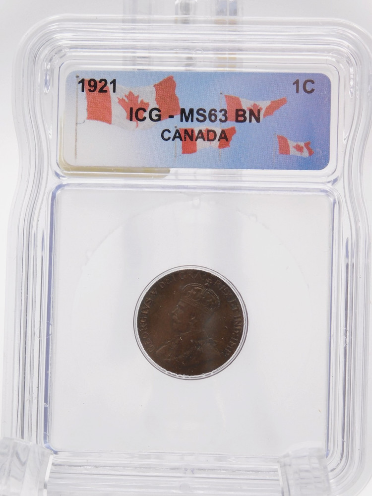 1921 Canada One Cent ICG MS63 (BT1281)