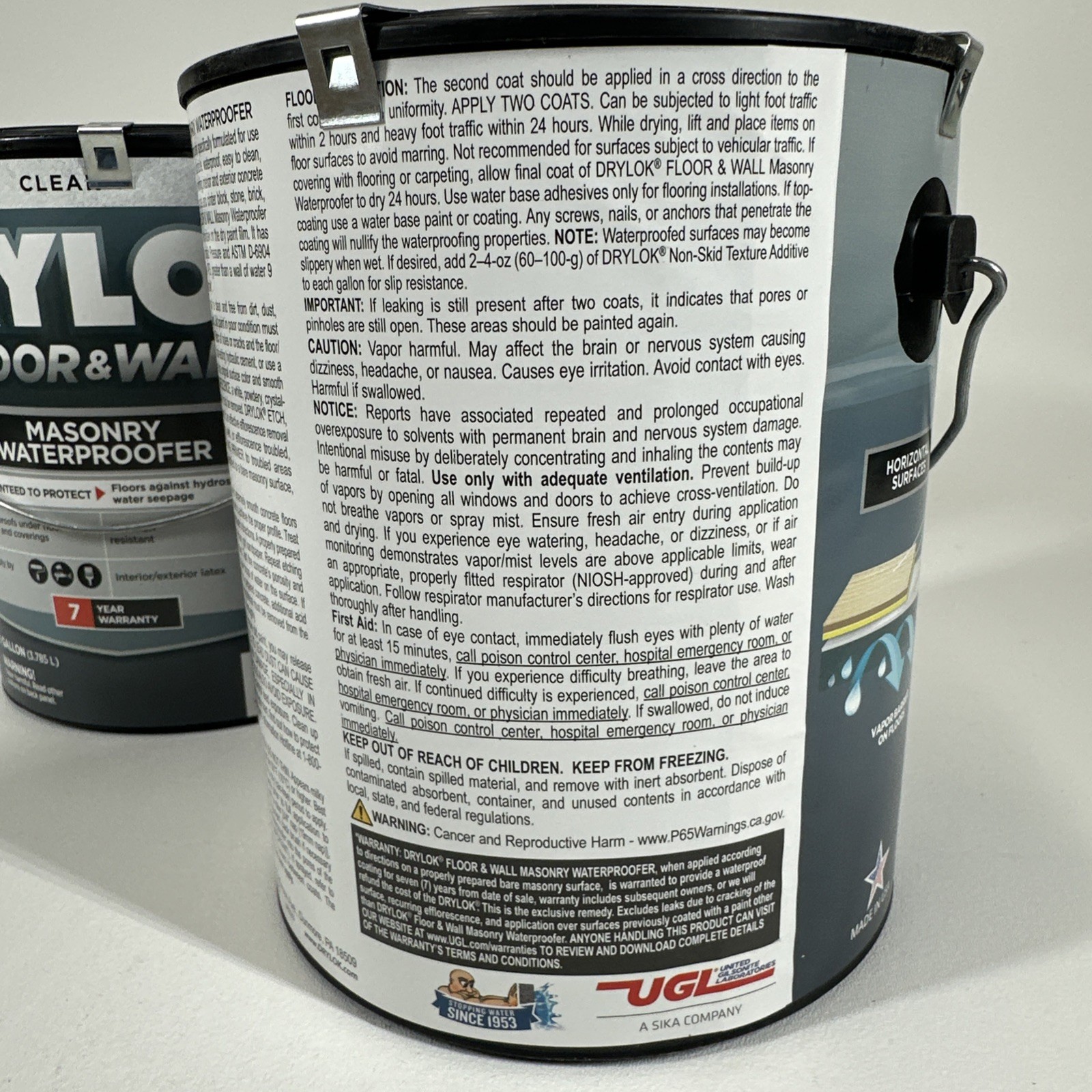 2x Drylok 1 gal. Clear Interior Exterior Floor & Wall Masonry Waterproofer