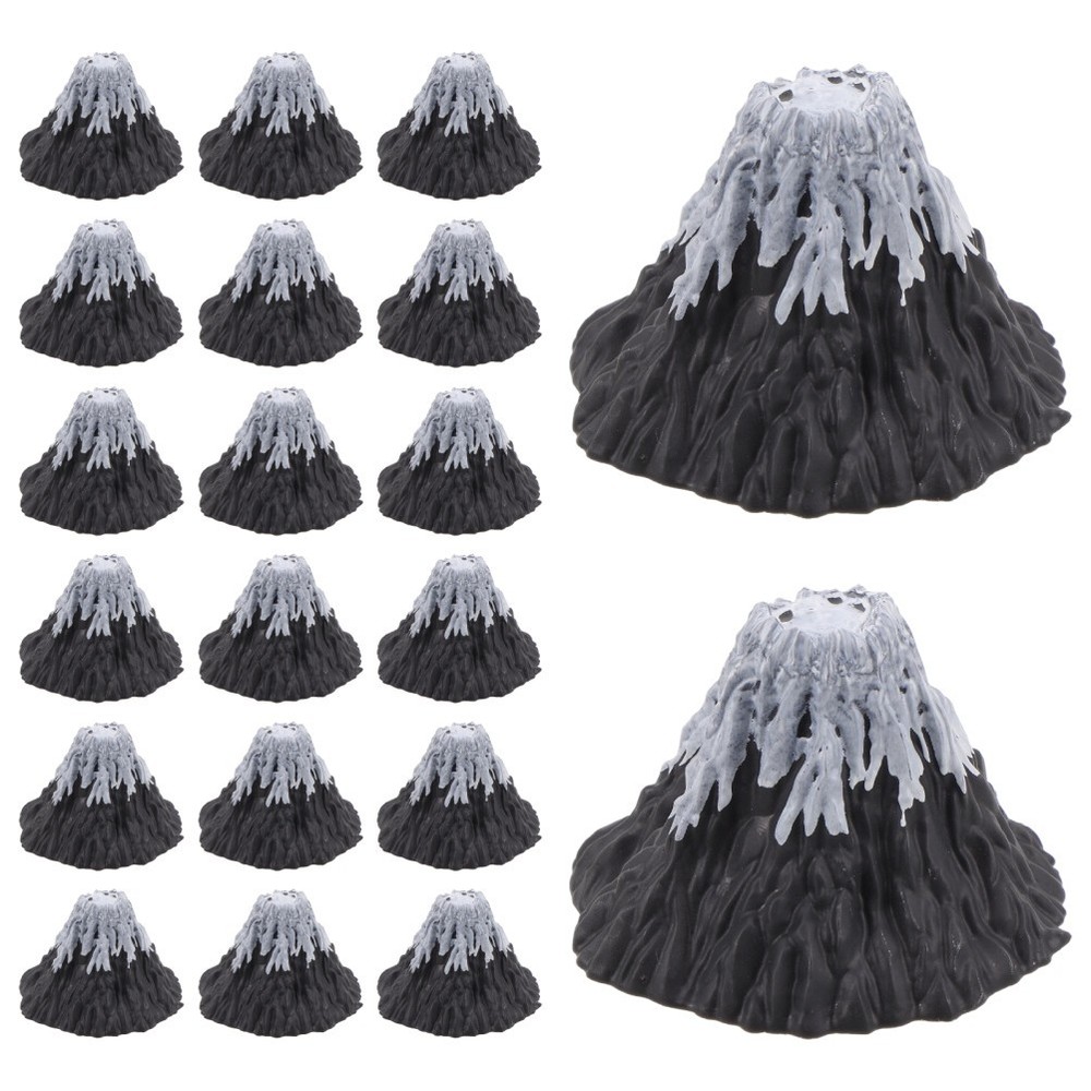 20 Pcs Simulated Snow Mountain Model Artificial Volcano Landscape