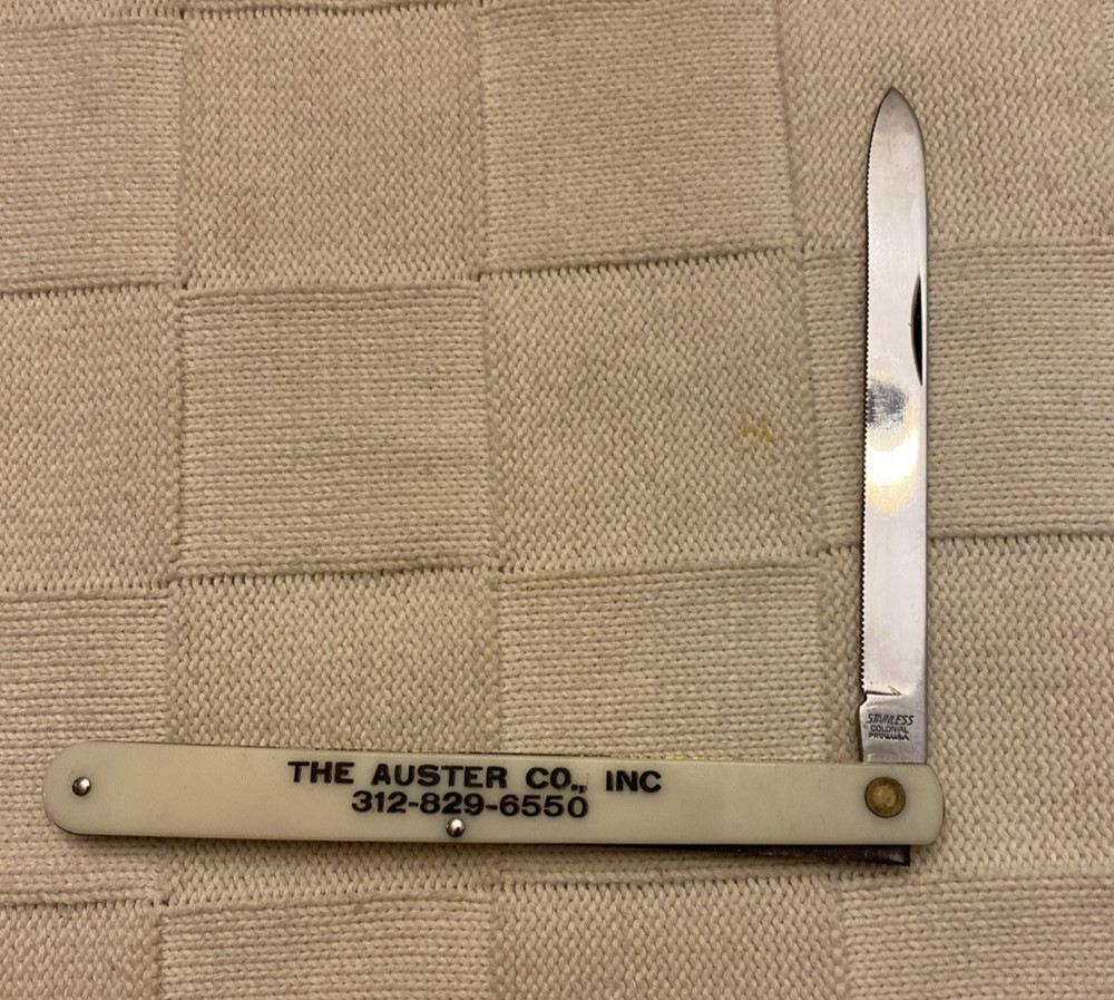 Melon fruit tester knife The Auster Co advertising