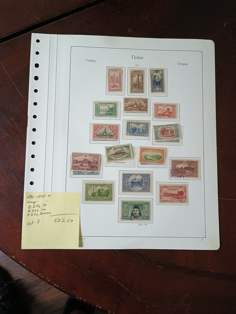 Turkish Stamps Sets 254-270