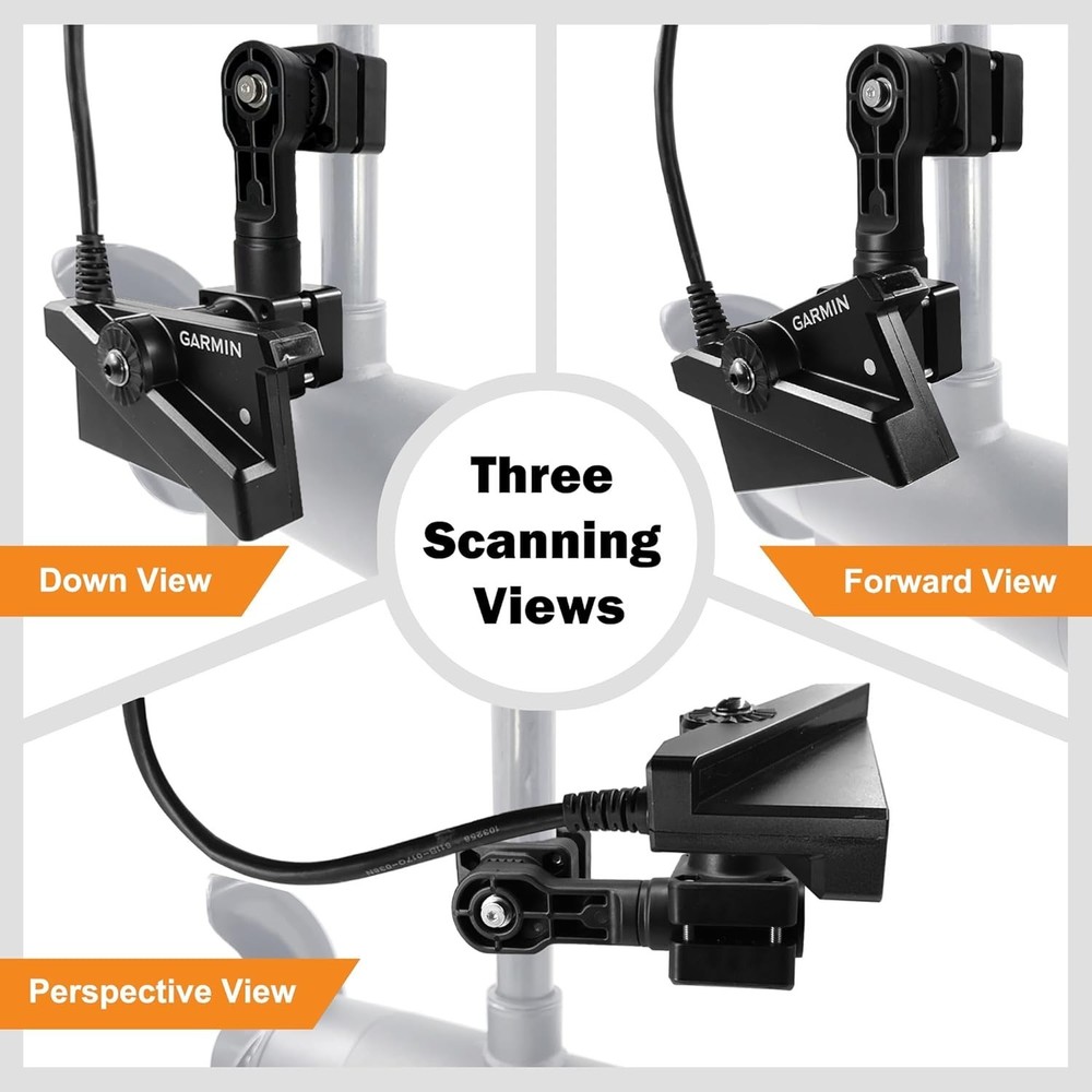 0 Degree Pole Mount Compatible with Garmin LiveScope Plus , Zero Degree Trans...