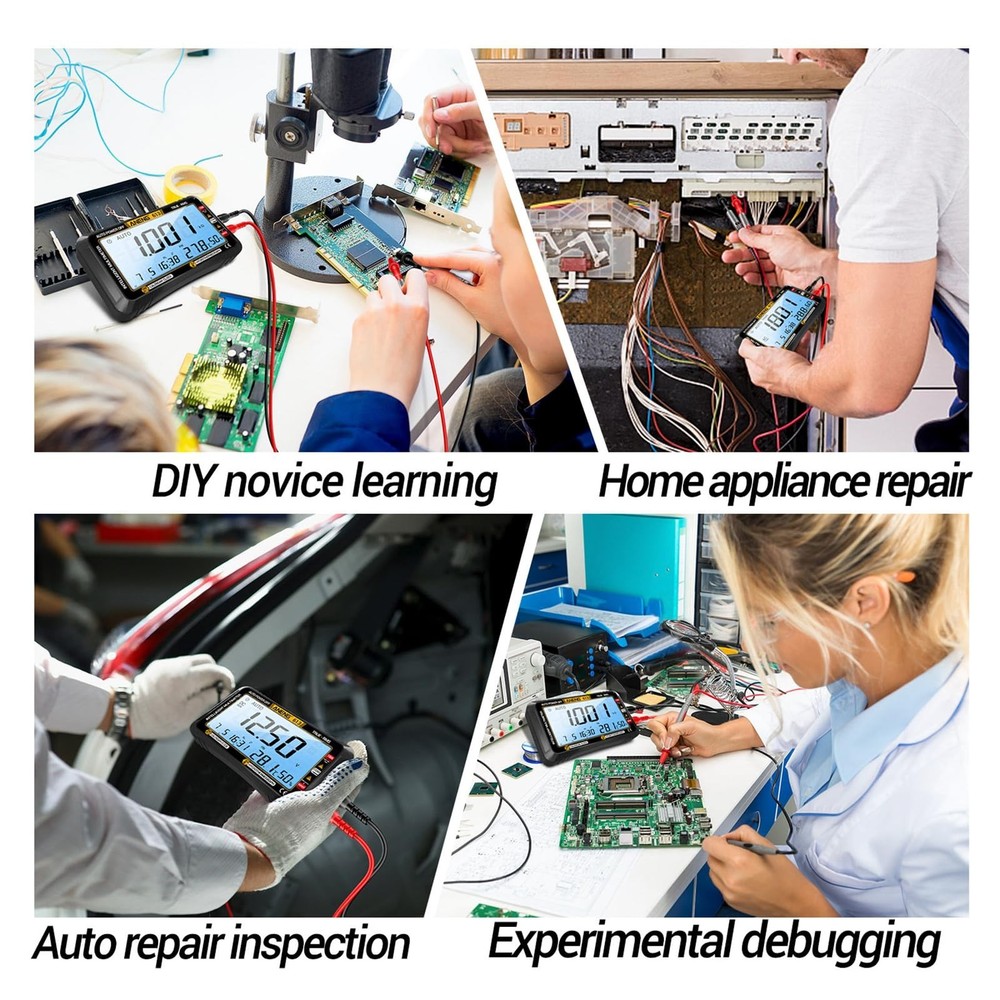 ANENG Digital Multimeter Tester,4000 Counts Voltage Tester,Auto-Ranging TRMS ...