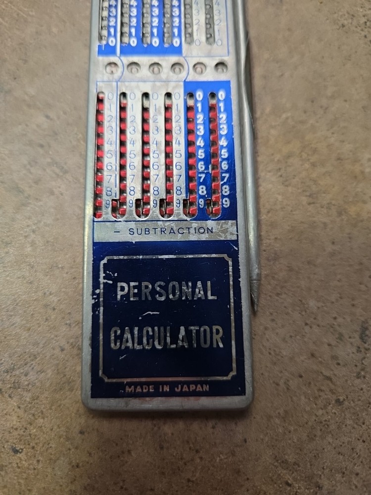 Vintage 1950s Valient Personal Calculator