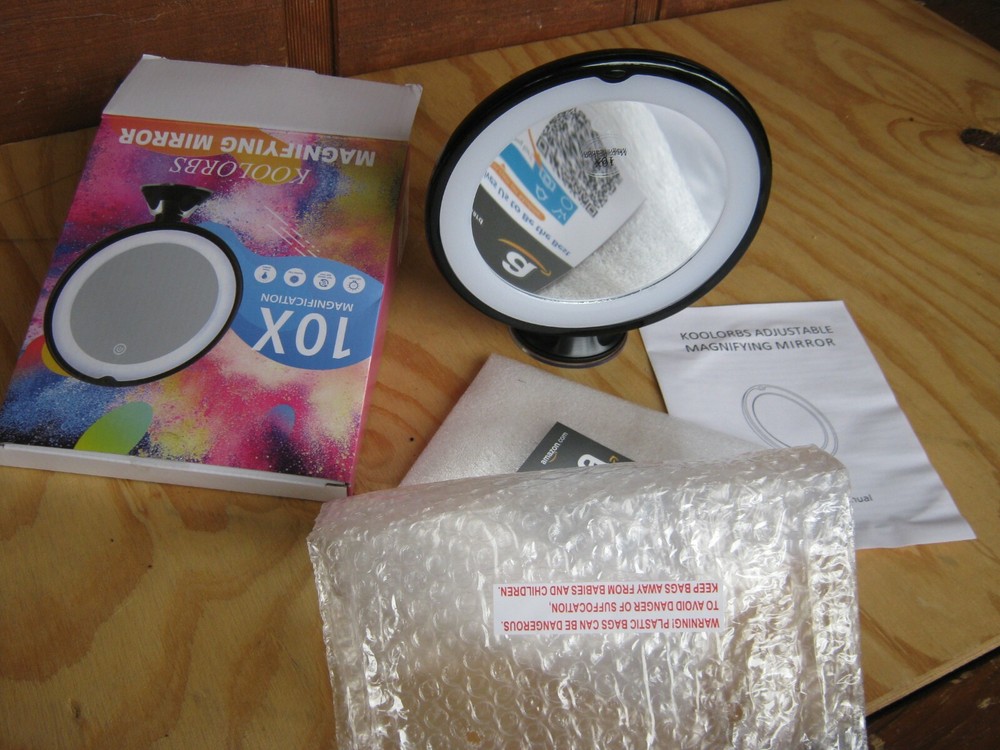 Koolorbs Adjustable Magnifying Mirror ( 10X Magnification ) New