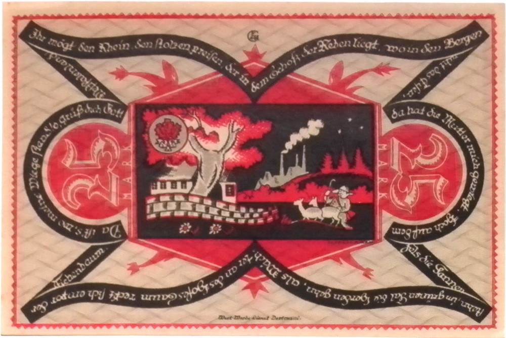 1922 Germany DORTMUND 25 Mark Banknote