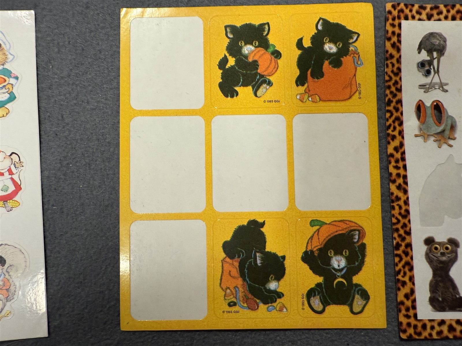 #1 VINTAGE LOT OF STICKERS 80'S 90'S STICKER SHEET LOT OF 15