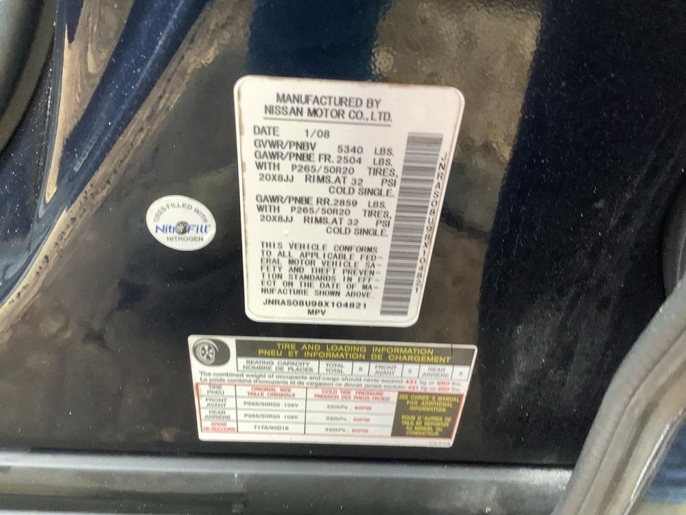 FX35 2008 Glove Box 4703615
