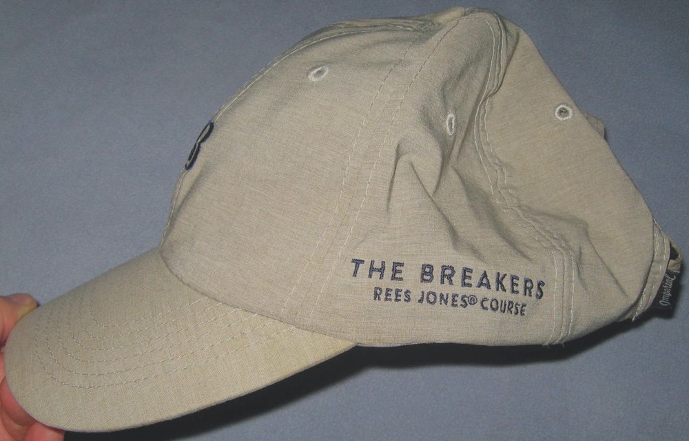 The Breakers Rees Jones Course Palm Beach Florida Strapback Hat Dual Embroidered