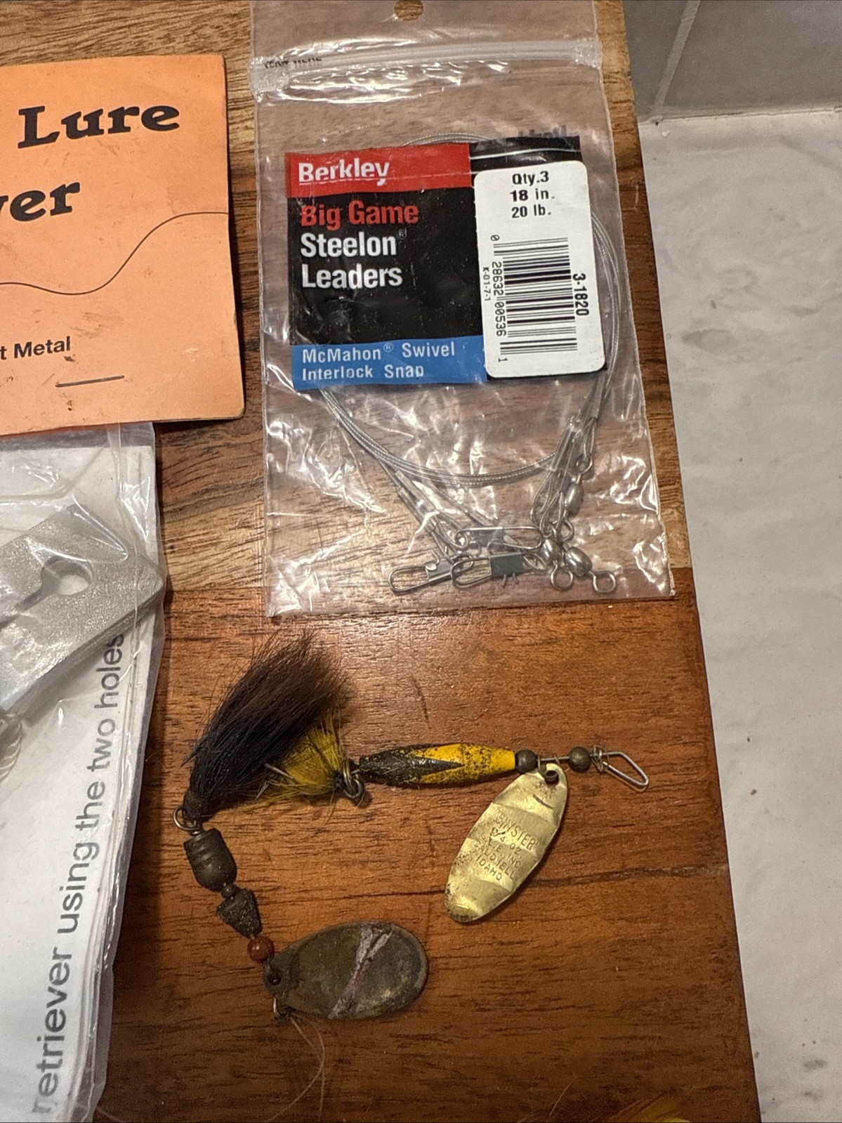 Lot Fishing Supplies Vintage Flies Lures Line Weights Scale Hooks