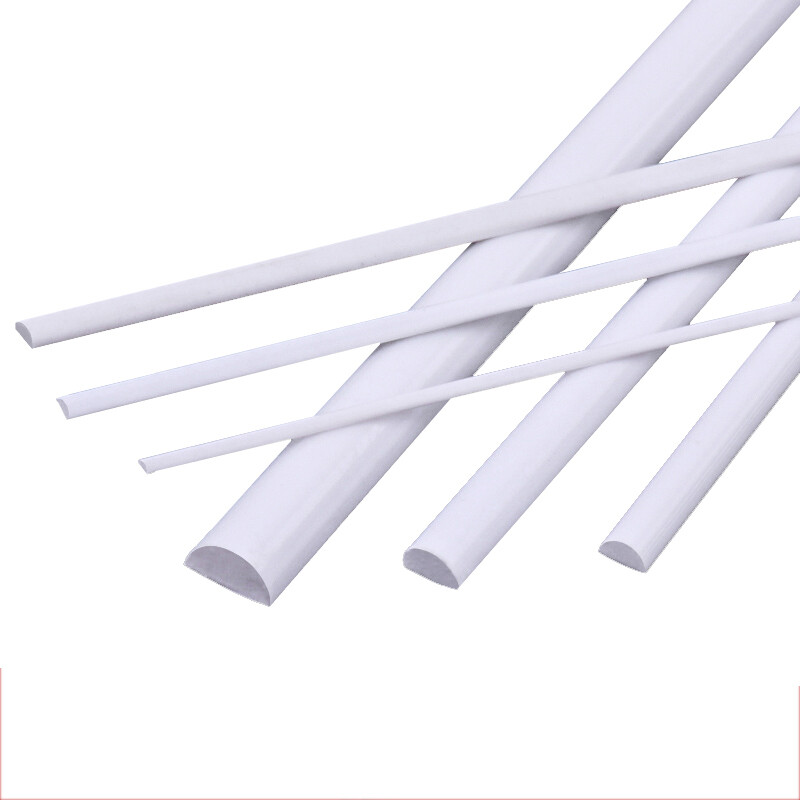 Half Round Bar Styrene ABS Plastic Strip Section Architecture Model DIY 2mm-10mm