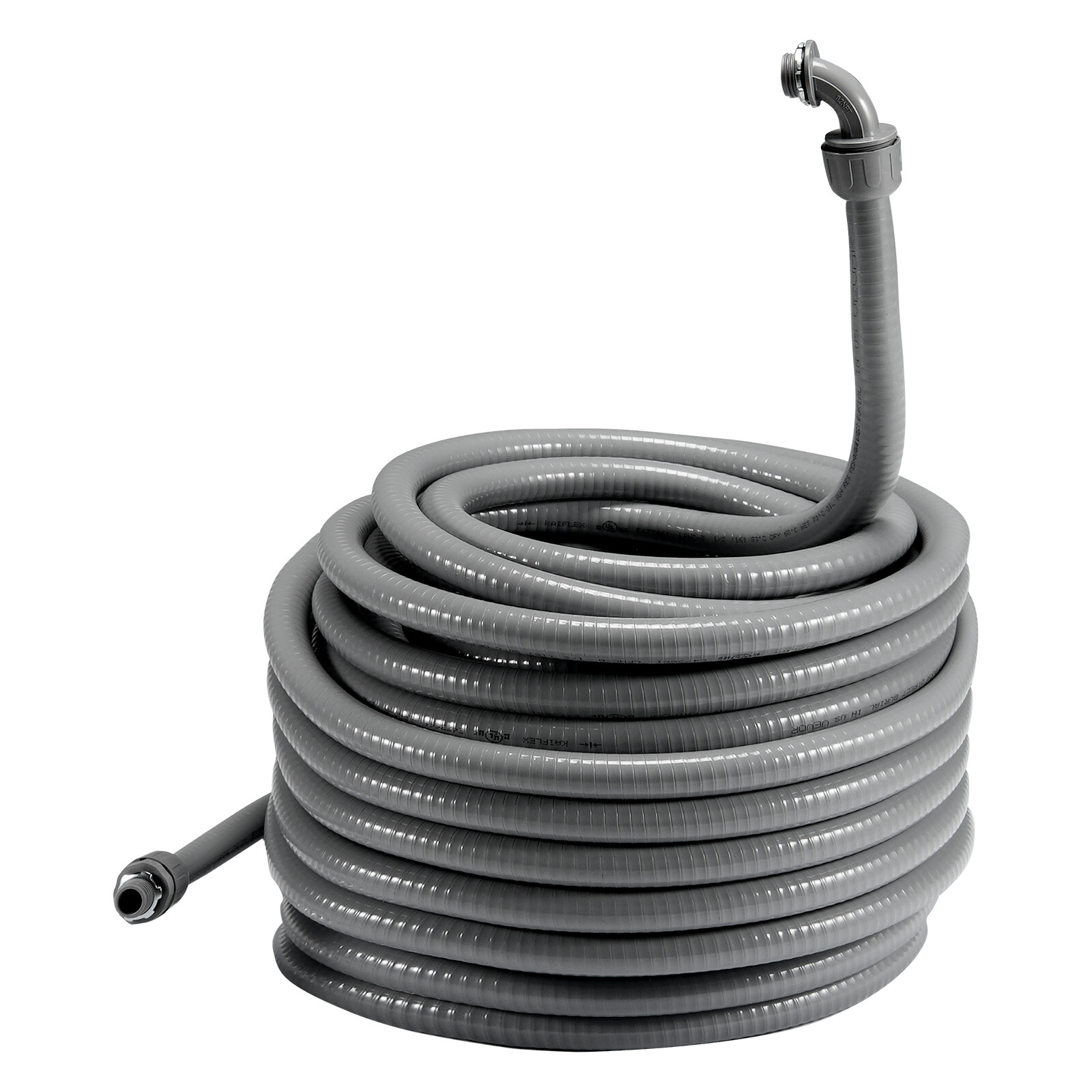 VEVOR 1/2 in Flexible Liquid-Tight Electrical PVC Conduit 100 ft Non-Metallic