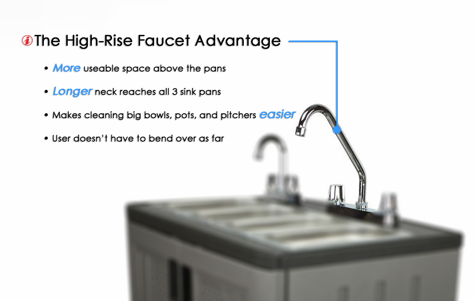 Mobile Concession Sink Portable Food Truck Trailer 4 Compartment Hand Wash Hot