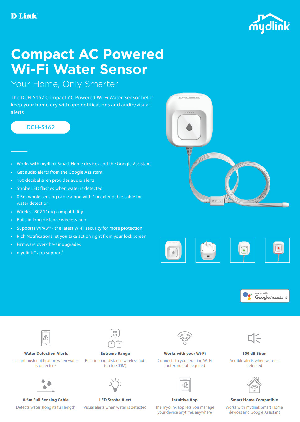 4" D-Link Cable Alarm Extension & Wi Fi Alarm
