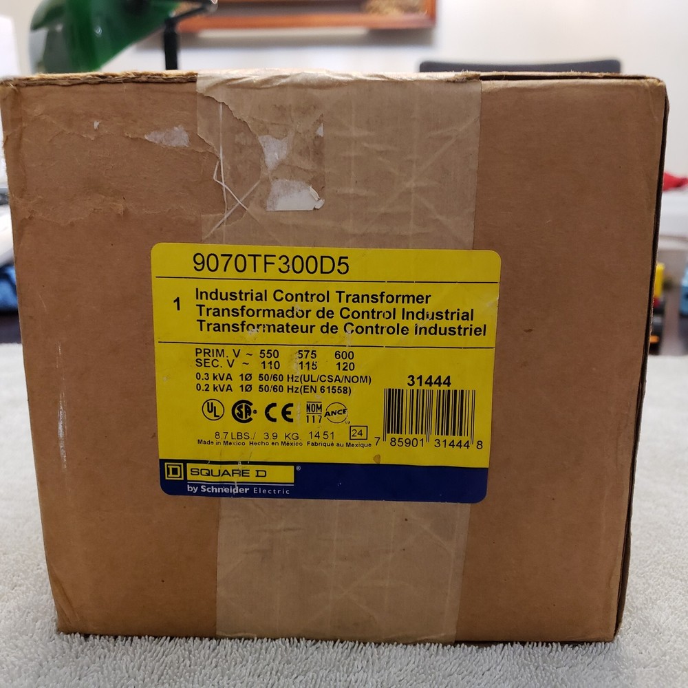 Square D Industrial Control Transformer 9070TF300D5