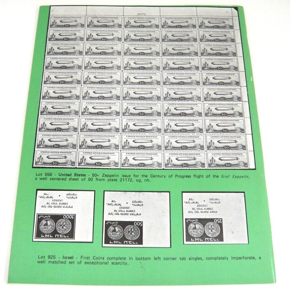 Roger Koerber Stamp Auction Catalog 1979 Autographs US Space Program Israel