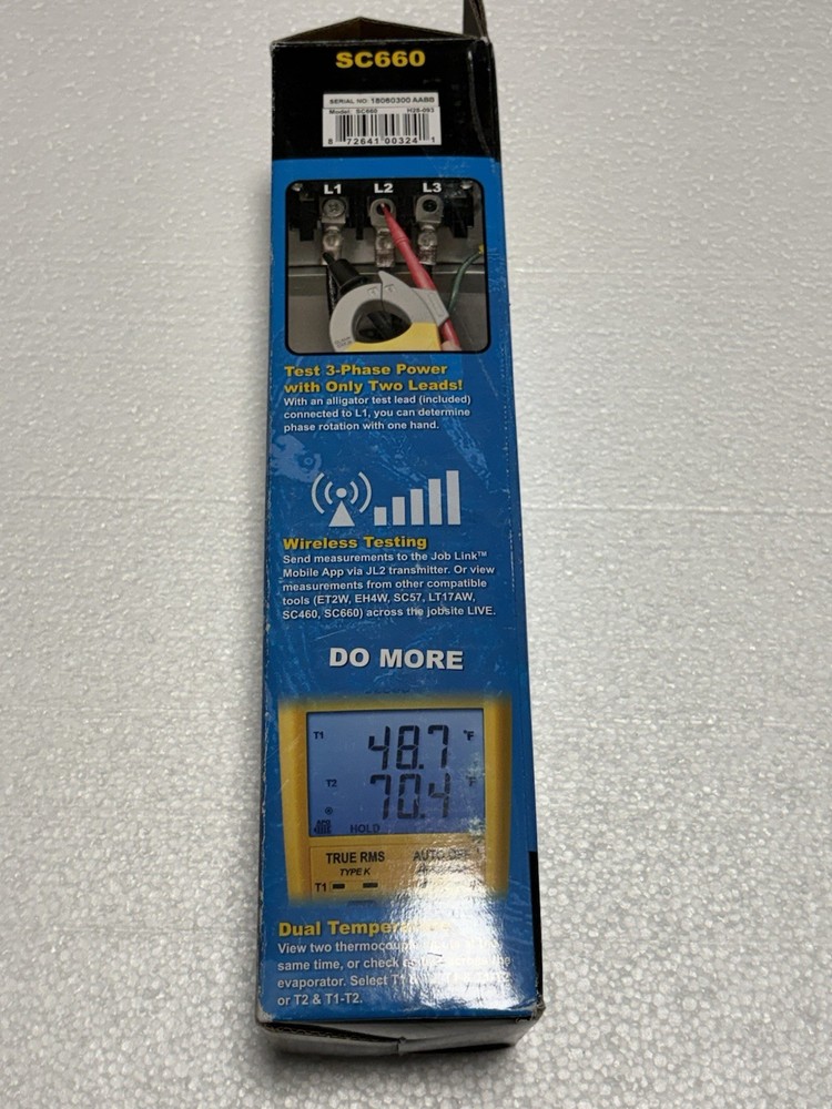 Fieldpiece SC660 True RMS Clamp Meter Digital Multimeter 600V 400A 6000 Counts