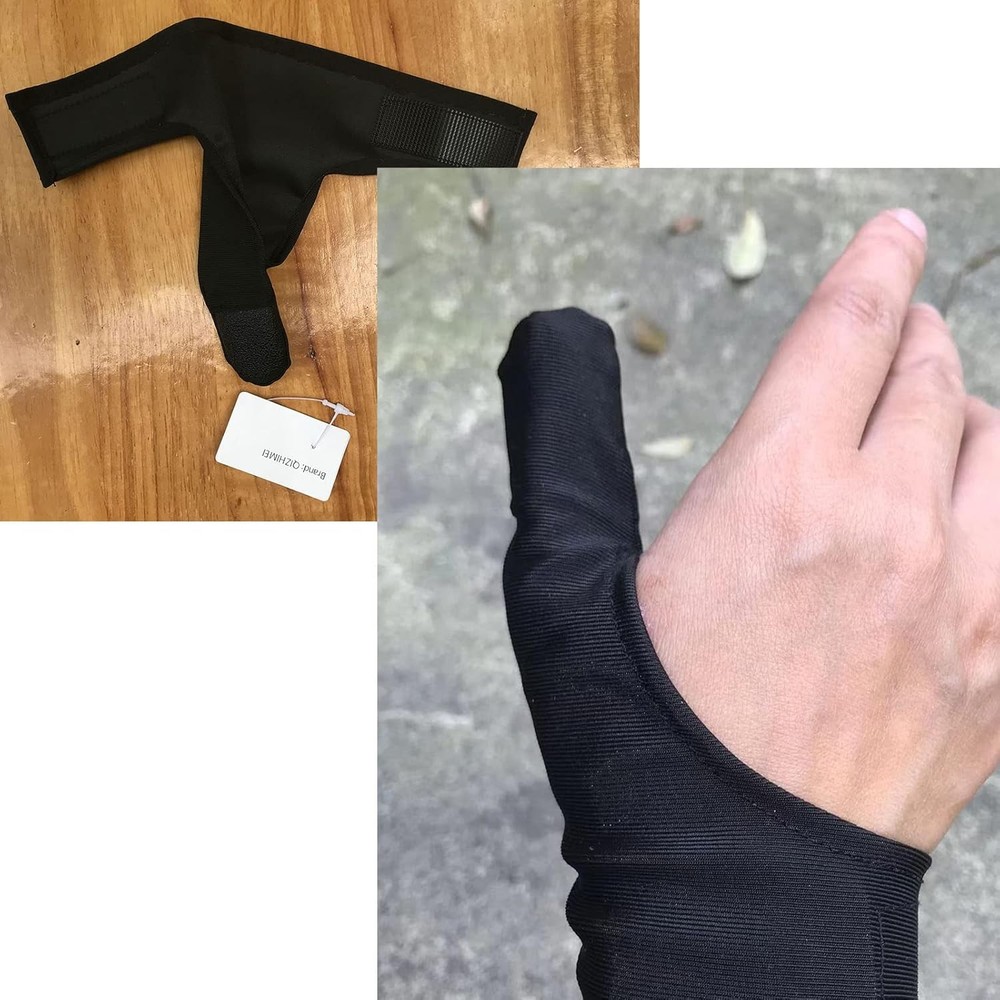Bowling Thumb Saver - Protector Glove, Stabilizer for One Size, Black