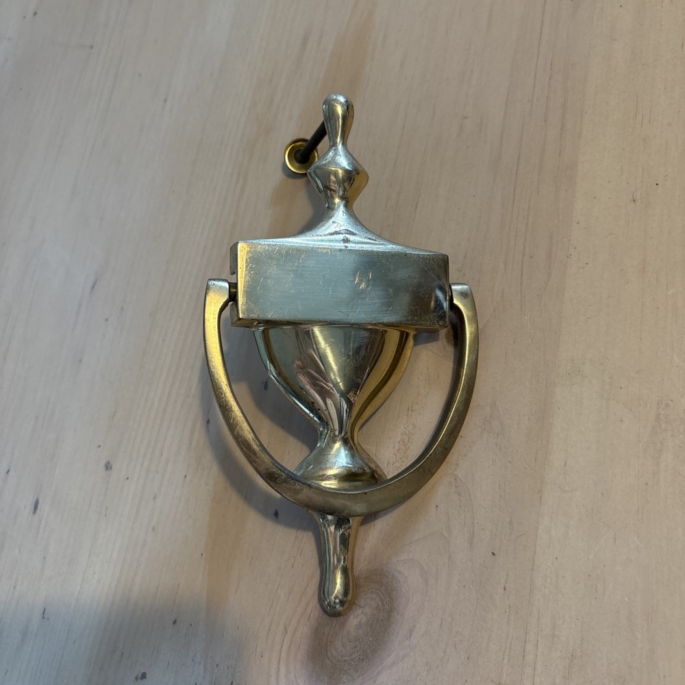 Brass Door Knocker Colonial Style Solid Can be Engraved 6.5inch