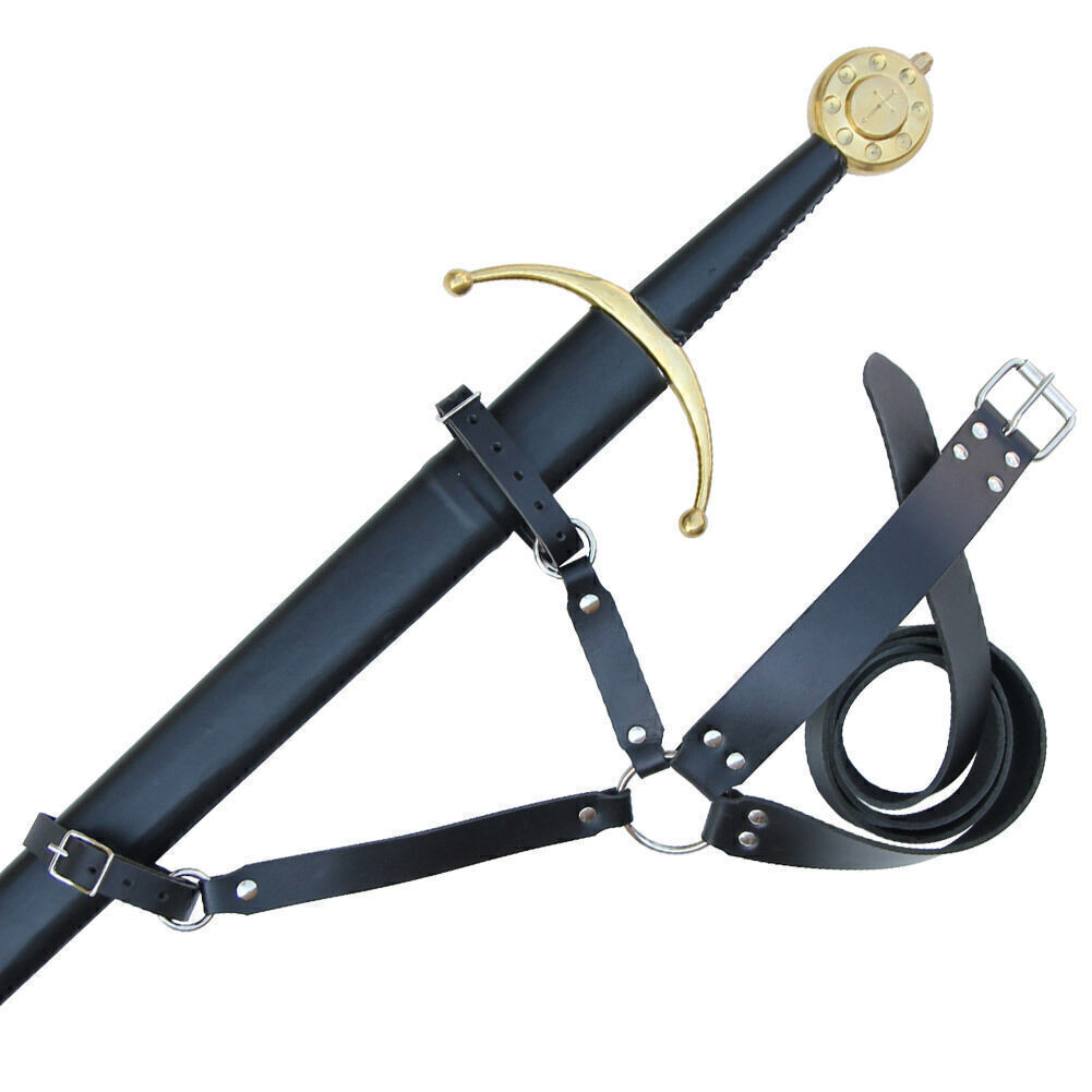 Medieval Leather Sword Dagger Frog Leather Sword Belt Sword Holder Belt