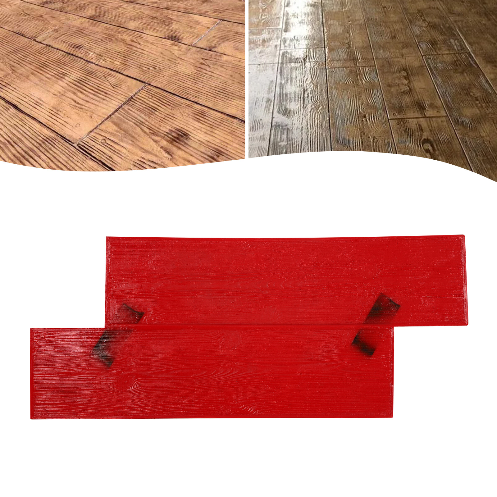 Red 30x72cm Concrete Stamp Mat,Manual Concrete Texture Skin Concrete Texture Mat