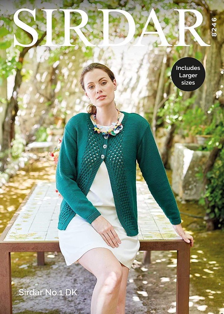 Sirdar Knitting Pattern - No.1 DK, Cardigan 8246