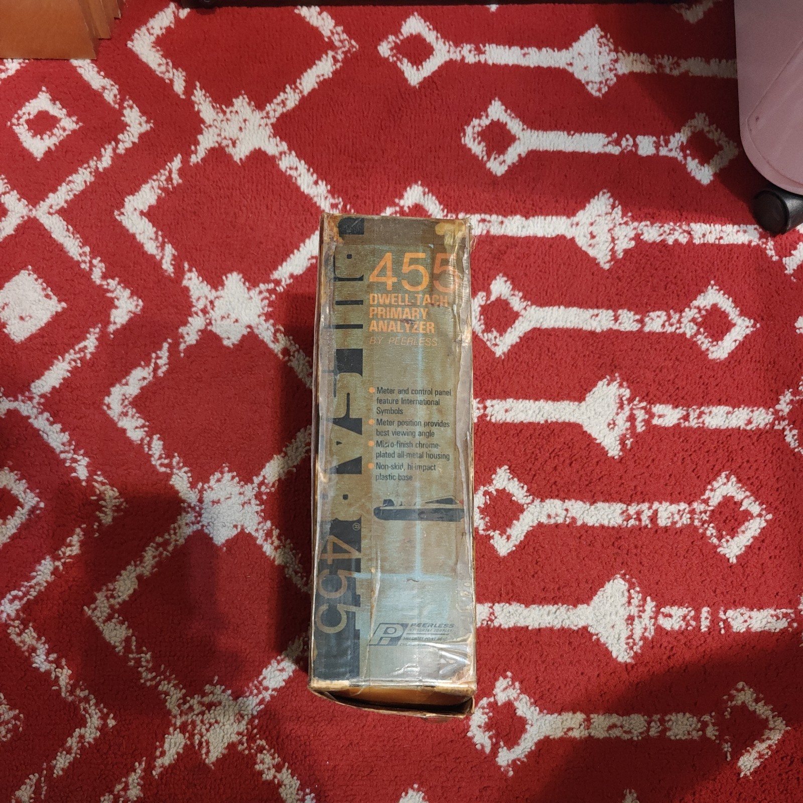 Vintage Peerless Dwell Tach Primary Analyzer Model 455 Pristine Condition