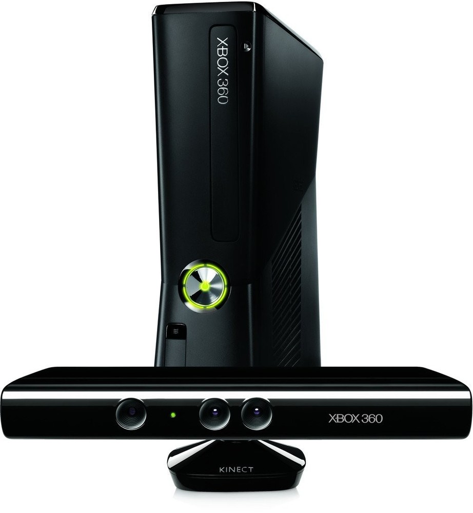 Xbox 360 & Kinect Sensor - Black Video Game Console System