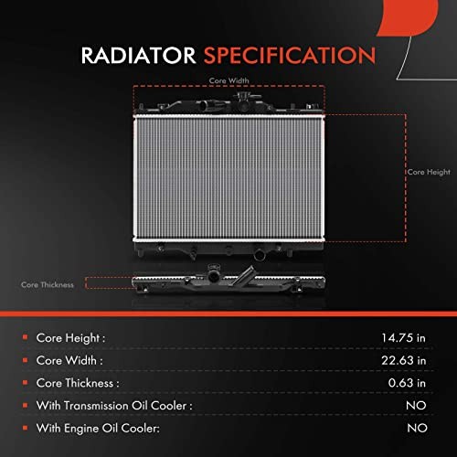 Engine Coolant Radiator Assembly Compatible with Mazda CX-3 CX3 2016 2017