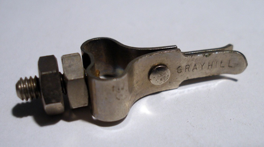 Grayhill Test Clip, 02-0 Standard Size Nickel Plated, Threaded Stud w/Hex Nuts