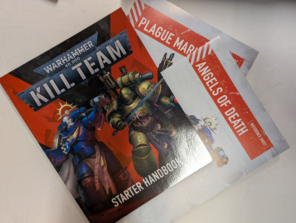 Kill Team Starter Handbook and reference sheets, 40K, GW
