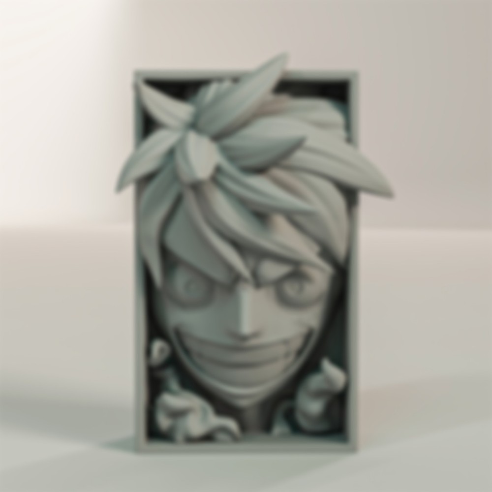 Monkey D. Luffy Manga Book Nook - One Piece Inspired Bookshelf Insert