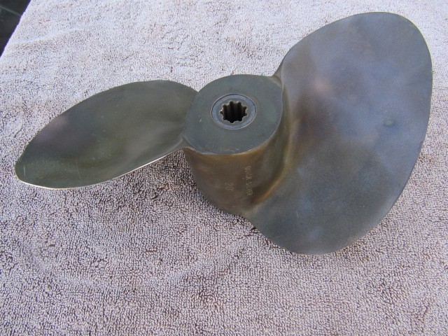 Mercury antique outboard motor bronze propeller MK20 MK25 Quicksilver#48-20325A1