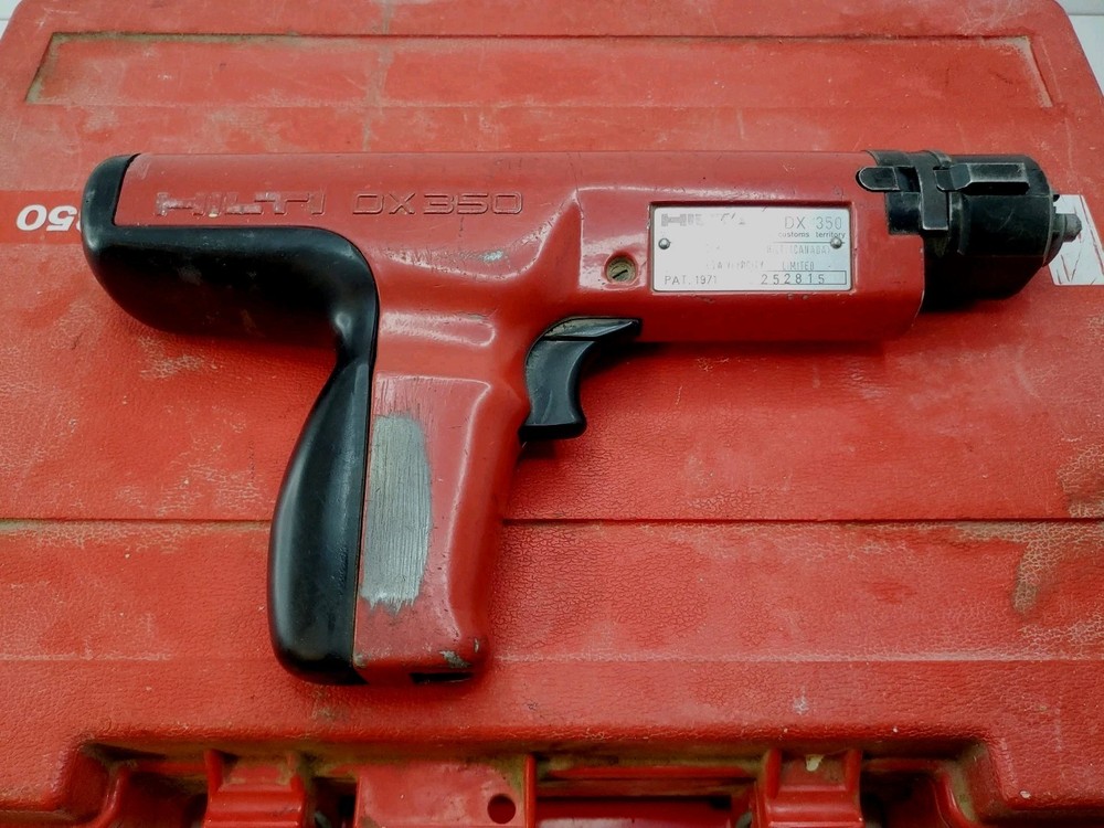 HILTI DX350 Powder Actuated Tool with Case + Documentation *READ DESCRIPTION*
