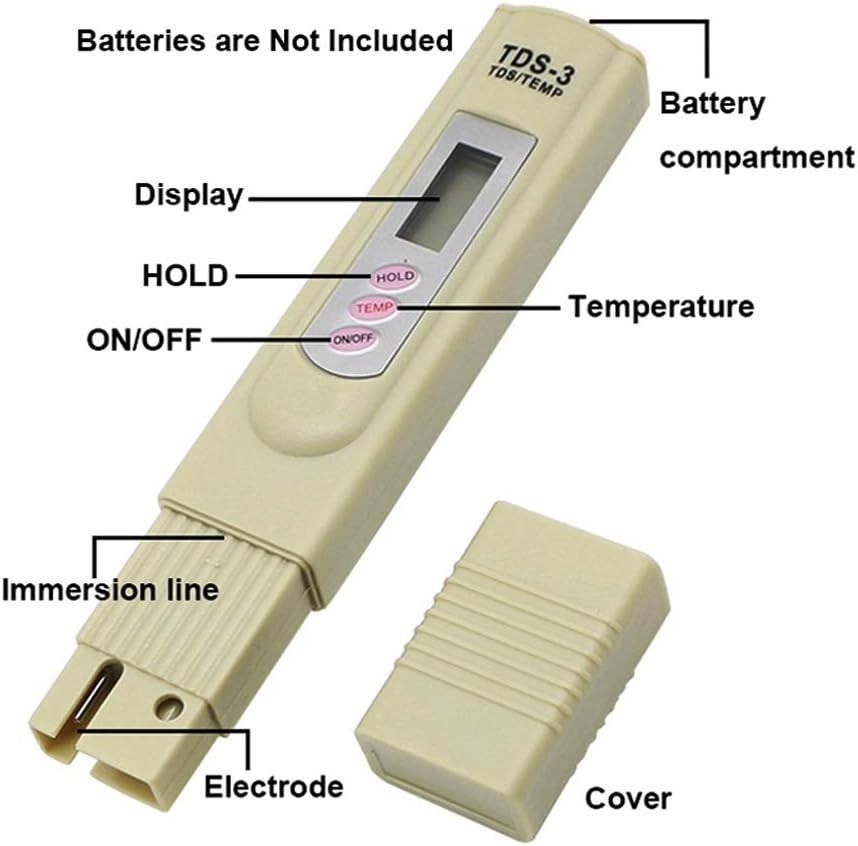 Multifunctional Water Tester with Auto-Off & Hold Features - Compact Design